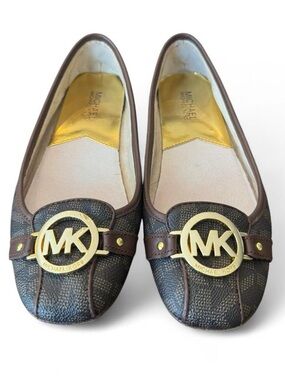 Michael Kors Fulton Signature Ballet Flats Size 8.5M